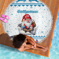 Iceland Christmas Beach Blanket Stekkjastaur Sheep-Cote-Clod - Wonder Print Shop