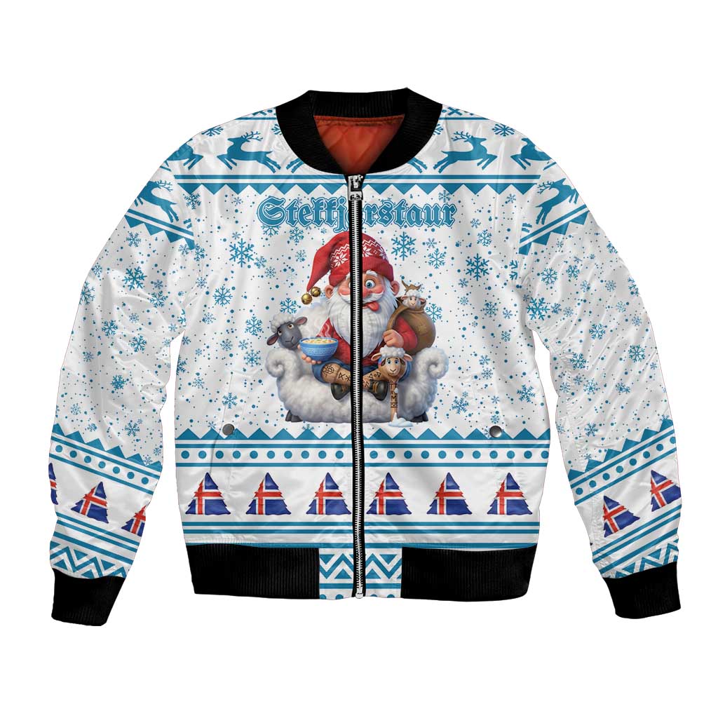 Iceland Christmas Bomber Jacket Stekkjastaur Sheep-Cote-Clod LT19