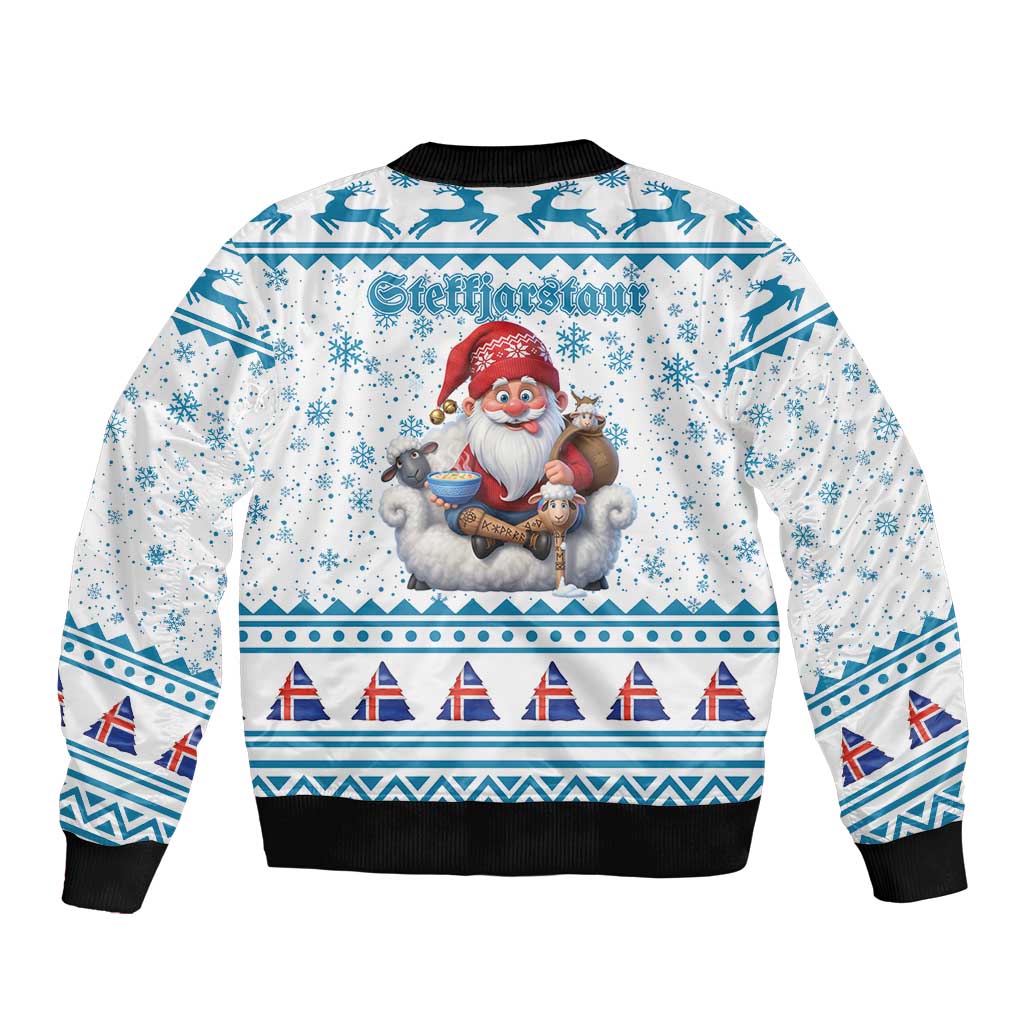 Iceland Christmas Bomber Jacket Stekkjastaur Sheep-Cote-Clod LT19