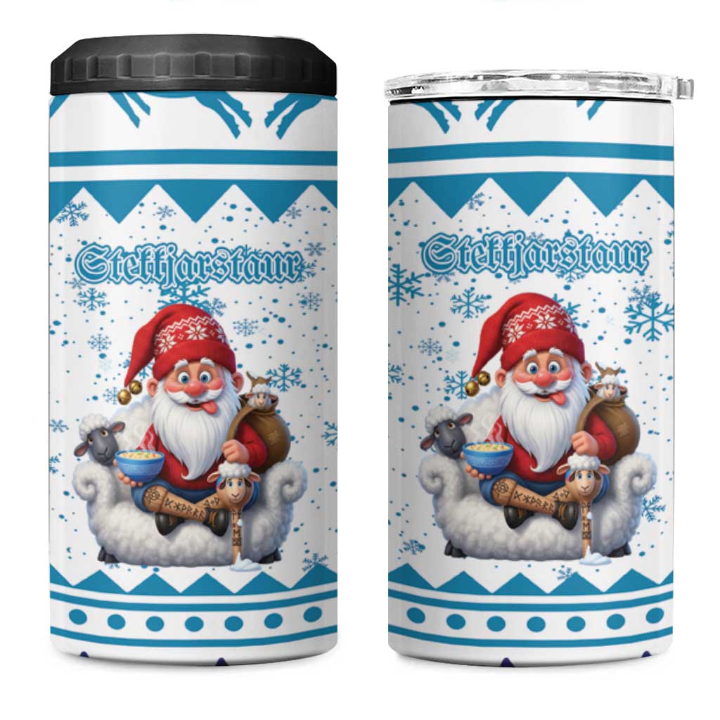 Iceland Christmas 4 in 1 Can Cooler Tumbler Stekkjastaur Sheep-Cote-Clod - Wonder Print Shop