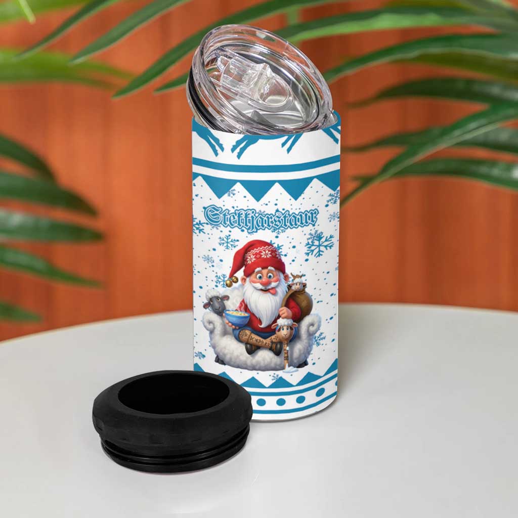 Iceland Christmas 4 in 1 Can Cooler Tumbler Stekkjastaur Sheep-Cote-Clod - Wonder Print Shop