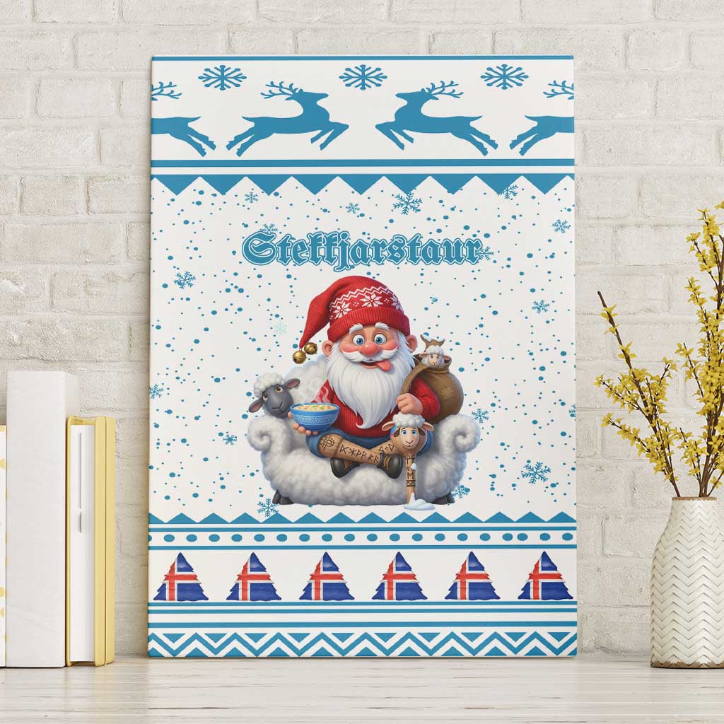 Iceland Christmas Canvas Wall Art Stekkjastaur Sheep-Cote-Clod - Wonder Print Shop