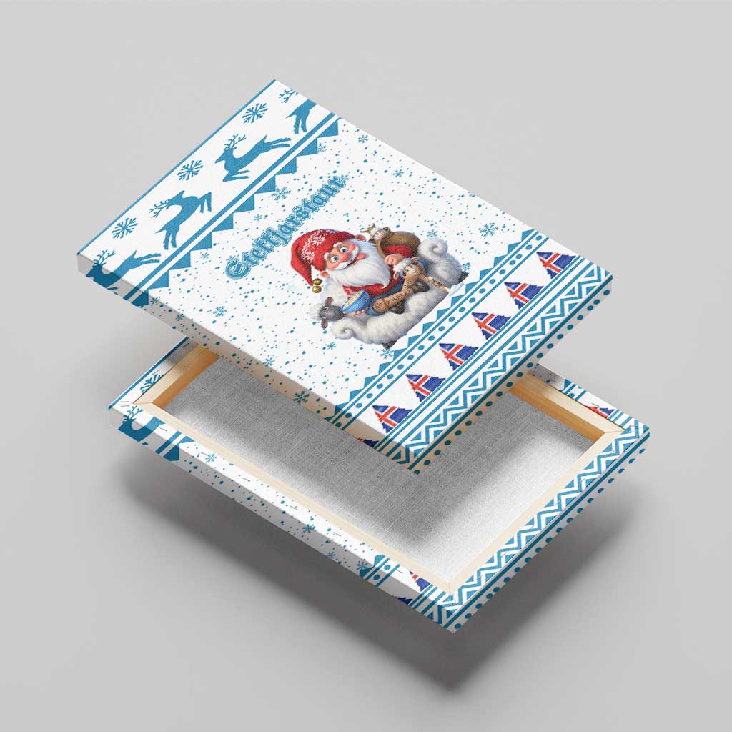 Iceland Christmas Canvas Wall Art Stekkjastaur Sheep-Cote-Clod - Wonder Print Shop