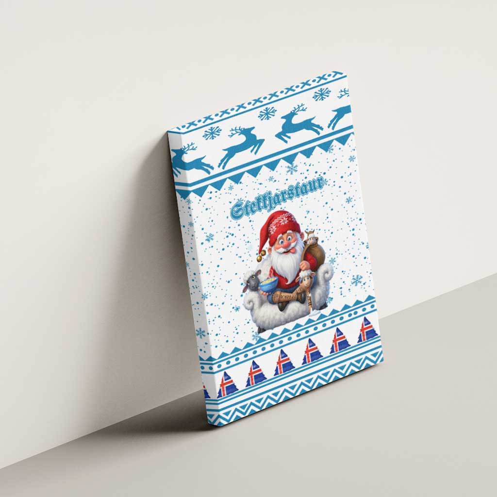 Iceland Christmas Canvas Wall Art Stekkjastaur Sheep-Cote-Clod - Wonder Print Shop