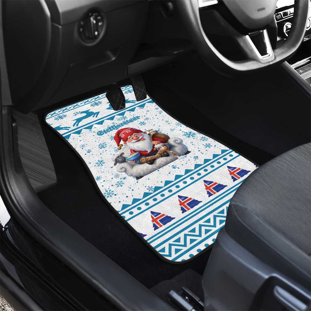 Iceland Christmas Car Mats Stekkjastaur Sheep-Cote-Clod - Wonder Print Shop