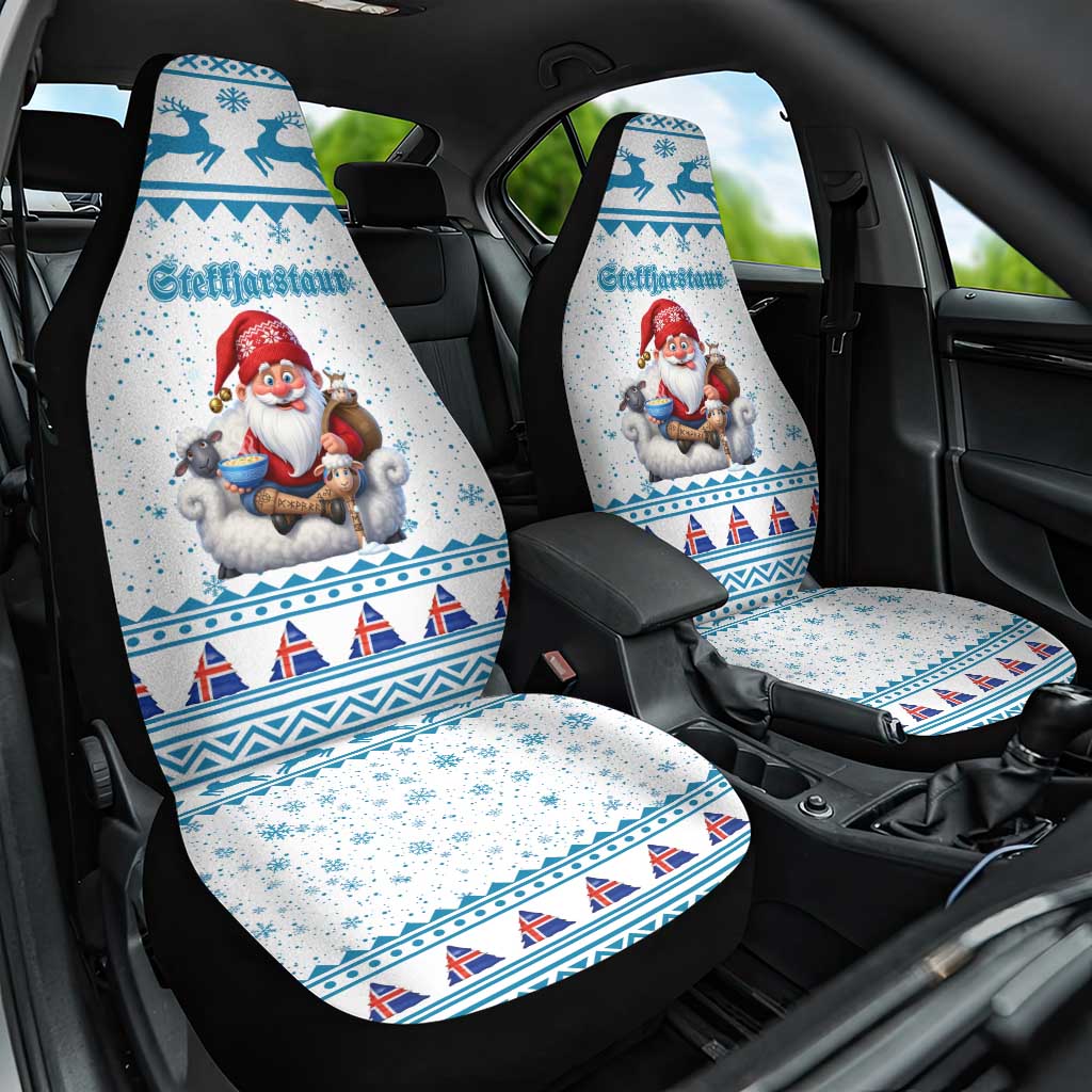 Iceland Christmas Car Seat Cover Stekkjastaur Sheep-Cote-Clod - Wonder Print Shop