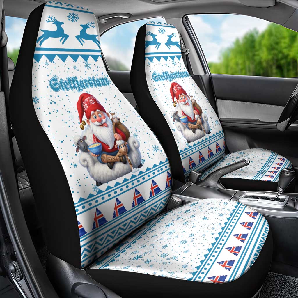 Iceland Christmas Car Seat Cover Stekkjastaur Sheep-Cote-Clod - Wonder Print Shop