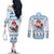Iceland Christmas Couples Matching Off The Shoulder Long Sleeve Dress and Long Sleeve Button Shirt Stekkjastaur Sheep-Cote-Clod LT19