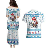 Iceland Christmas Couples Matching Puletasi and Hawaiian Shirt Stekkjastaur Sheep-Cote-Clod LT19