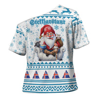 Iceland Christmas Cross Shoulder Shirt Stekkjastaur Sheep-Cote-Clod LT19