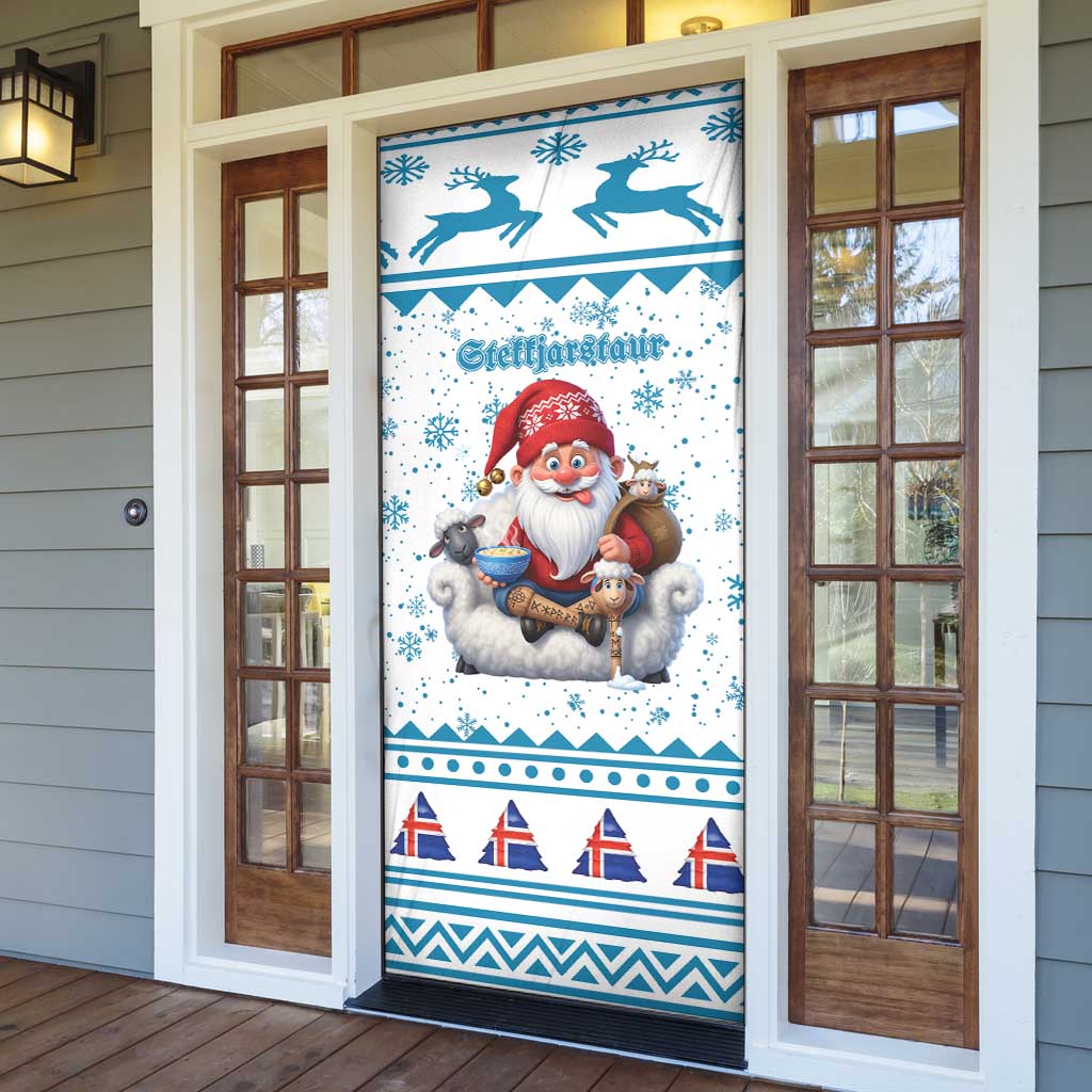 Iceland Christmas Door Cover Stekkjastaur Sheep-Cote-Clod - Wonder Print Shop