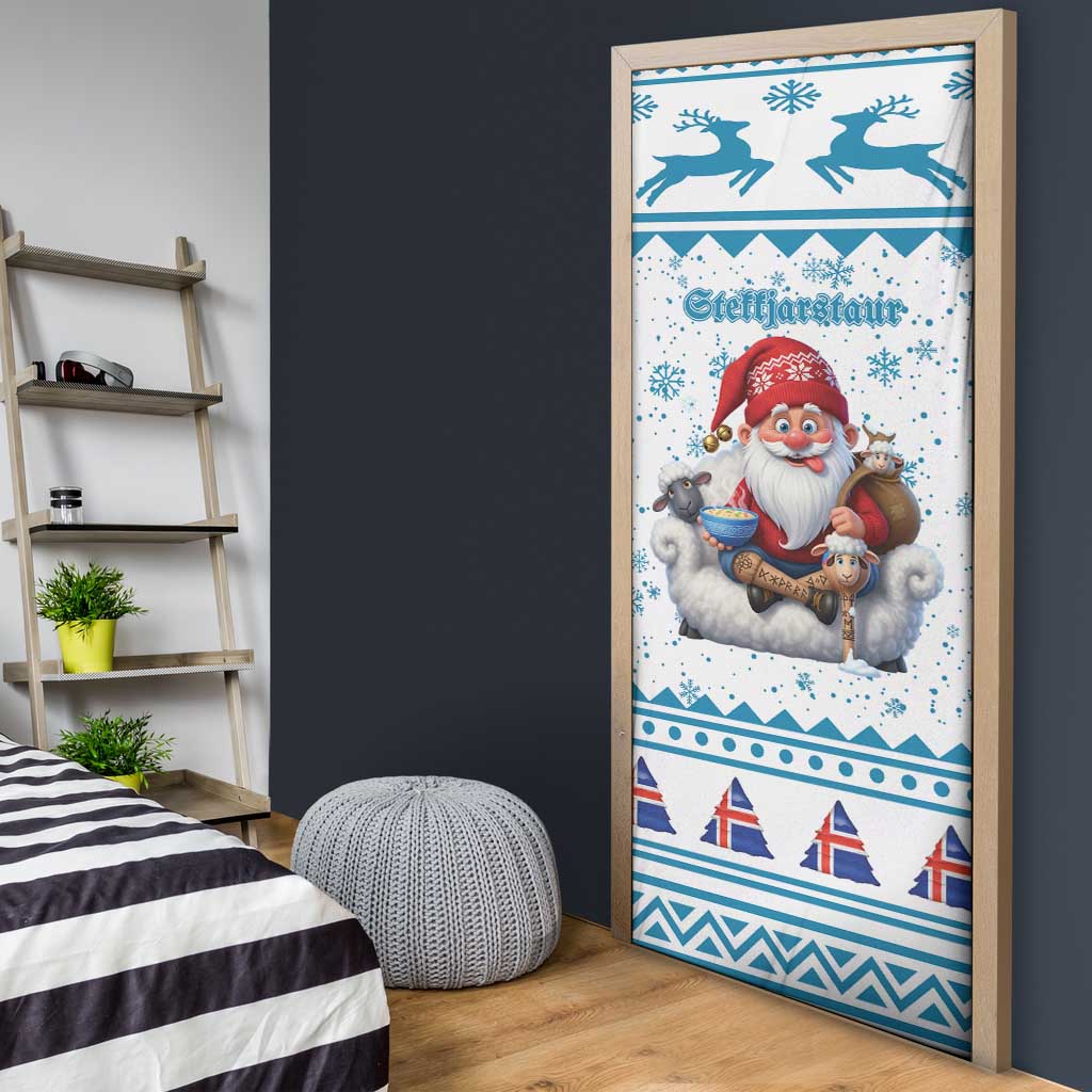 Iceland Christmas Door Cover Stekkjastaur Sheep-Cote-Clod - Wonder Print Shop
