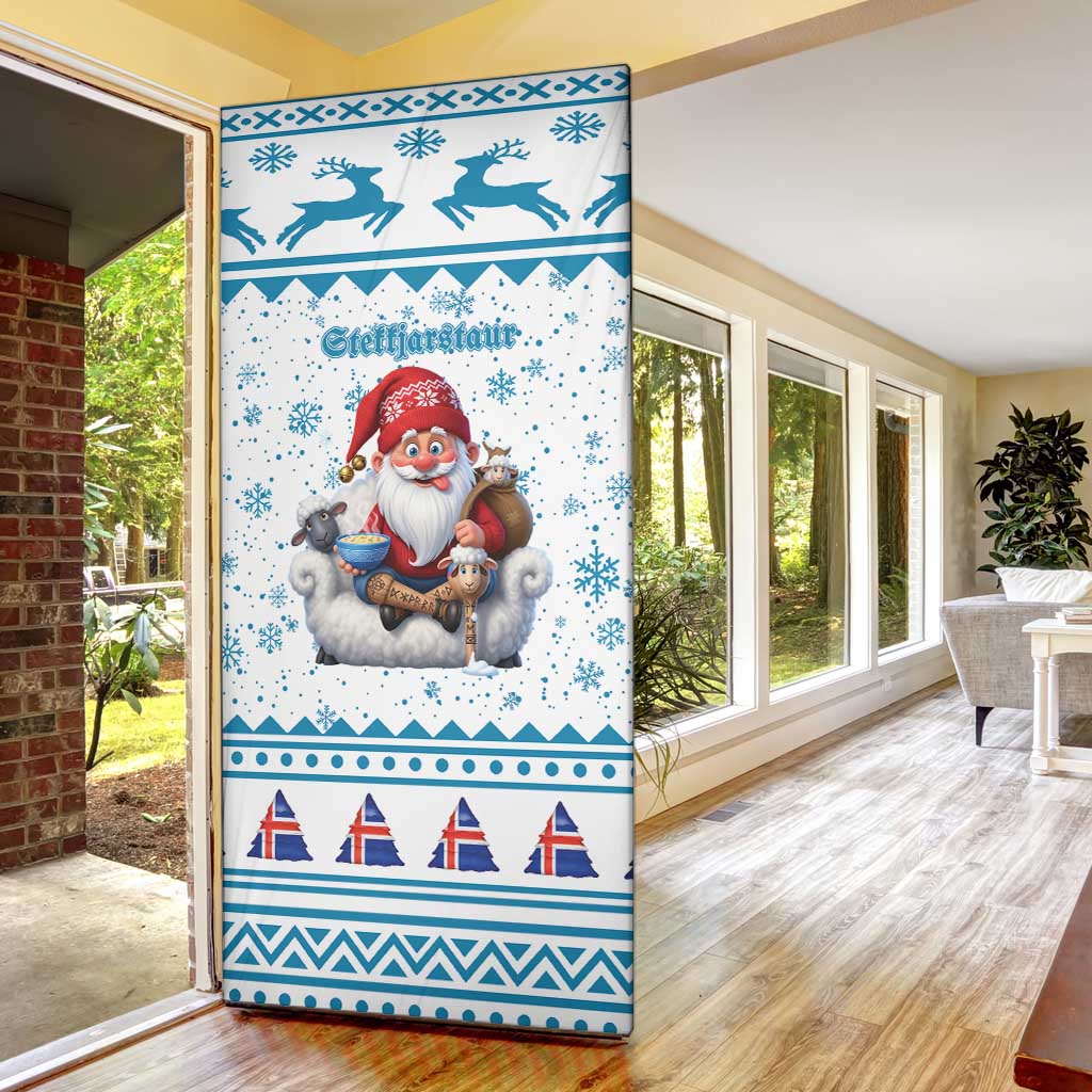 Iceland Christmas Door Cover Stekkjastaur Sheep-Cote-Clod - Wonder Print Shop