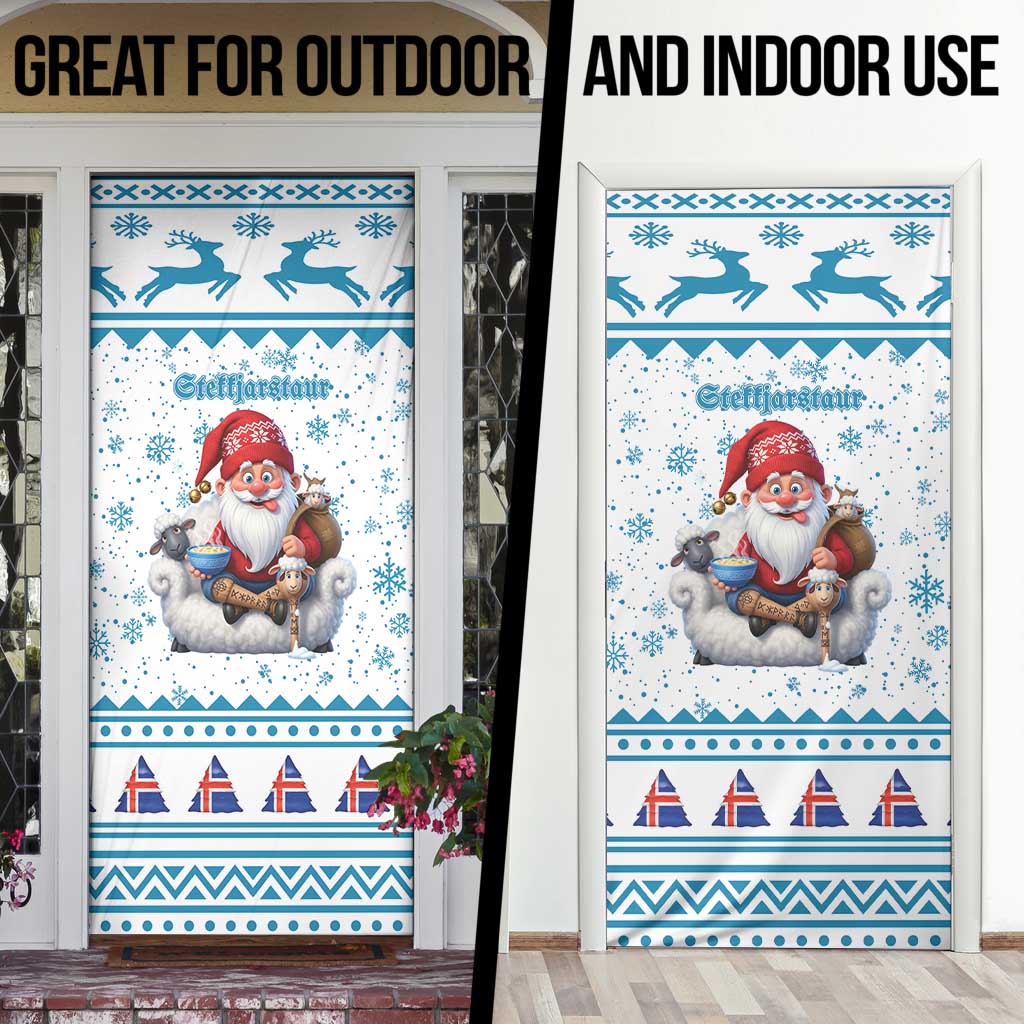 Iceland Christmas Door Cover Stekkjastaur Sheep-Cote-Clod - Wonder Print Shop