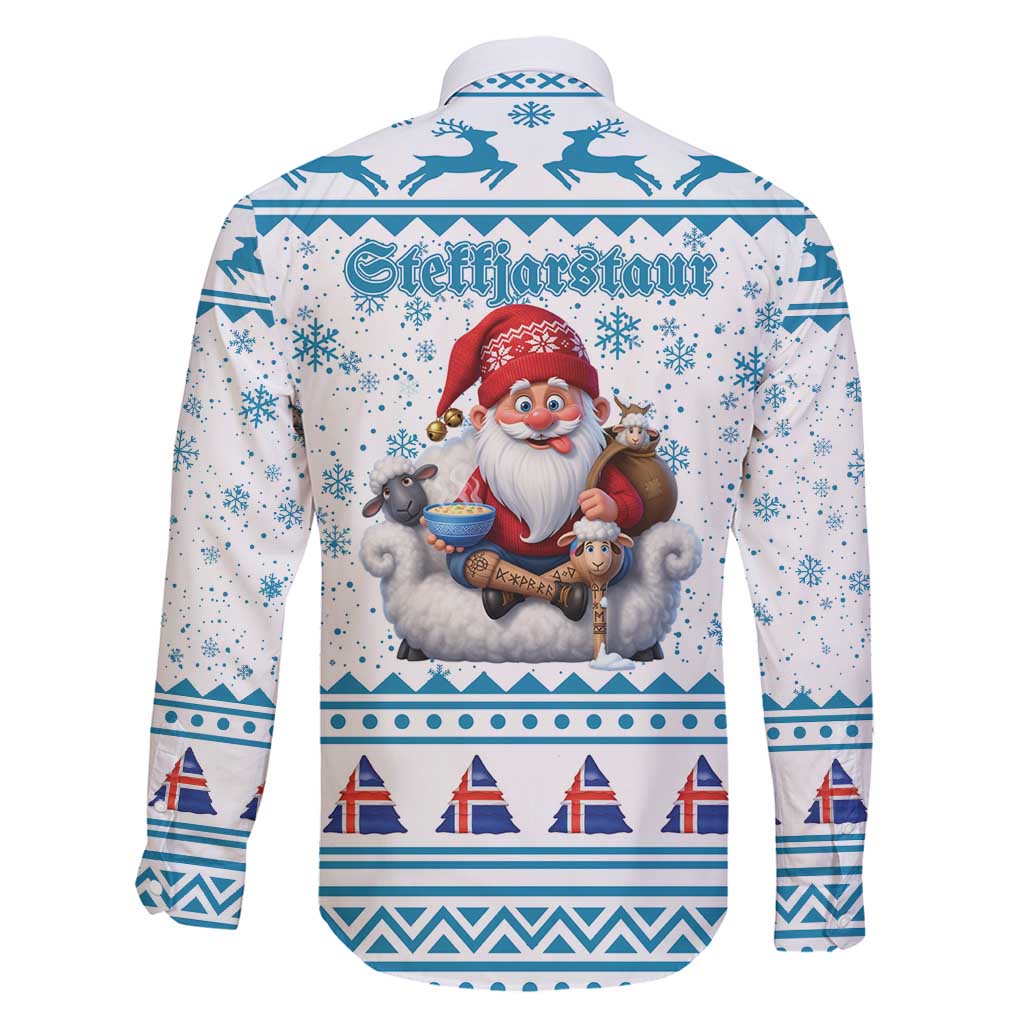 Iceland Christmas Family Matching Long Sleeve Bodycon Dress and Hawaiian Shirt Stekkjastaur Sheep-Cote-Clod LT19
