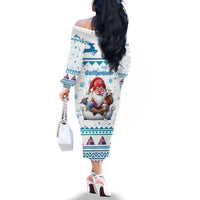 Iceland Christmas Family Matching Off The Shoulder Long Sleeve Dress and Hawaiian Shirt Stekkjastaur Sheep-Cote-Clod LT19