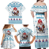 Iceland Christmas Family Matching Off Shoulder Maxi Dress and Hawaiian Shirt Stekkjastaur Sheep-Cote-Clod LT19