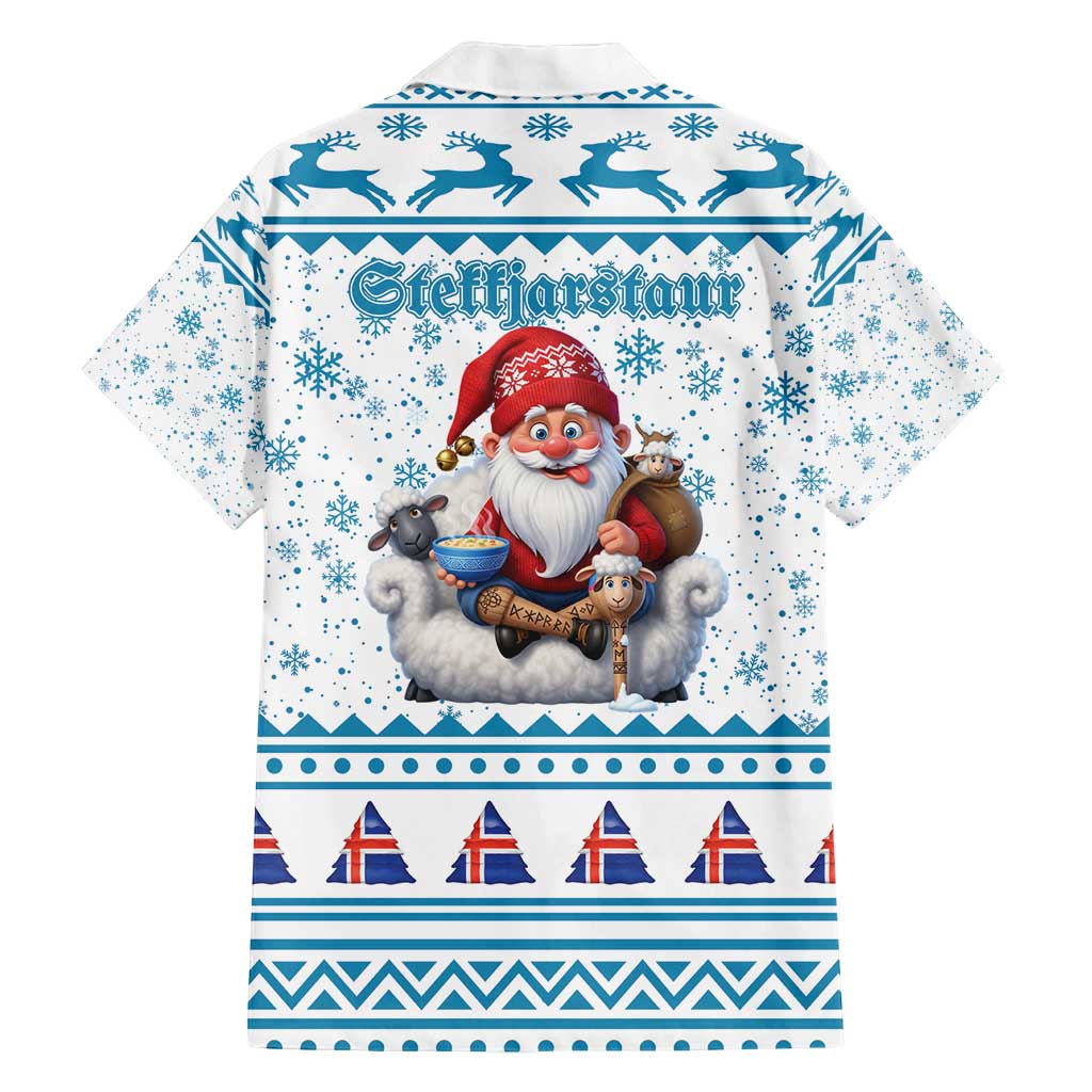 Iceland Christmas Family Matching Off Shoulder Short Dress and Hawaiian Shirt Stekkjastaur Sheep-Cote-Clod LT19
