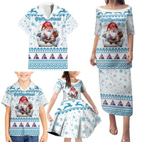 Iceland Christmas Family Matching Puletasi and Hawaiian Shirt Stekkjastaur Sheep-Cote-Clod LT19