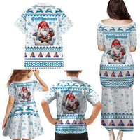 Iceland Christmas Family Matching Puletasi and Hawaiian Shirt Stekkjastaur Sheep-Cote-Clod LT19