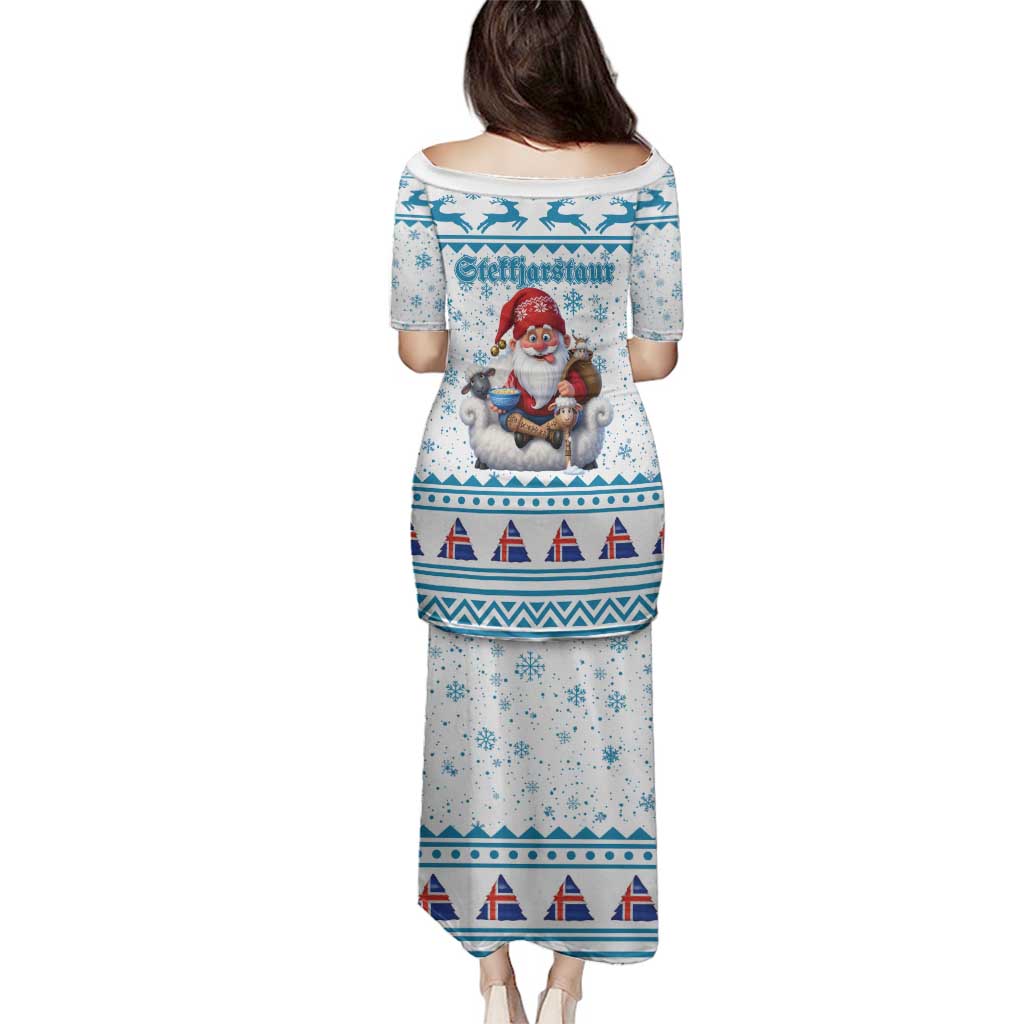 Iceland Christmas Family Matching Puletasi and Hawaiian Shirt Stekkjastaur Sheep-Cote-Clod LT19