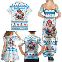 Iceland Christmas Family Matching Summer Maxi Dress and Hawaiian Shirt Stekkjastaur Sheep-Cote-Clod LT19
