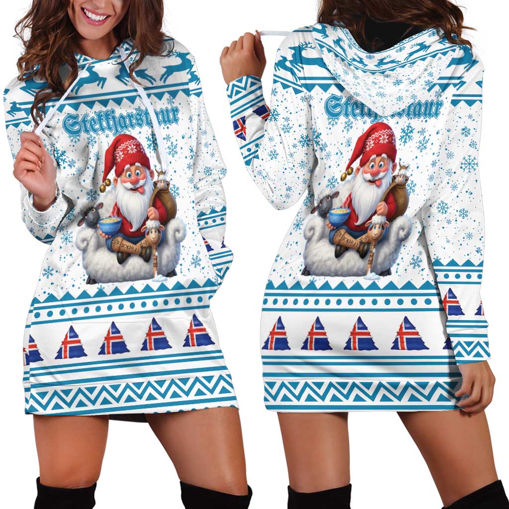 Iceland Christmas Hoodie Dress Stekkjastaur Sheep-Cote-Clod LT19
