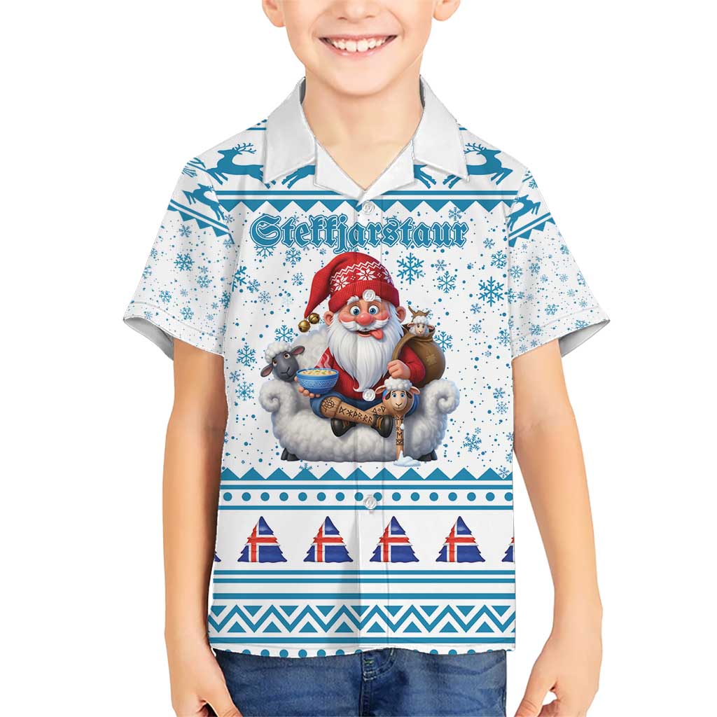 Iceland Christmas Kid Hawaiian Shirt Stekkjastaur Sheep-Cote-Clod LT19