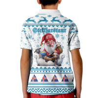 Iceland Christmas Kid Polo Shirt Stekkjastaur Sheep-Cote-Clod LT19