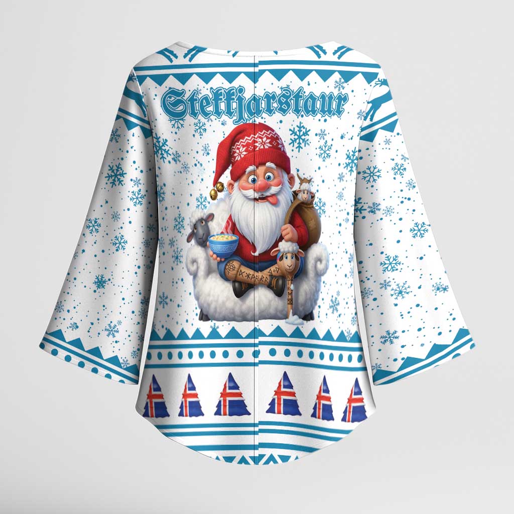 Iceland Christmas Kimono Sleeve Blouse Stekkjastaur Sheep-Cote-Clod LT19