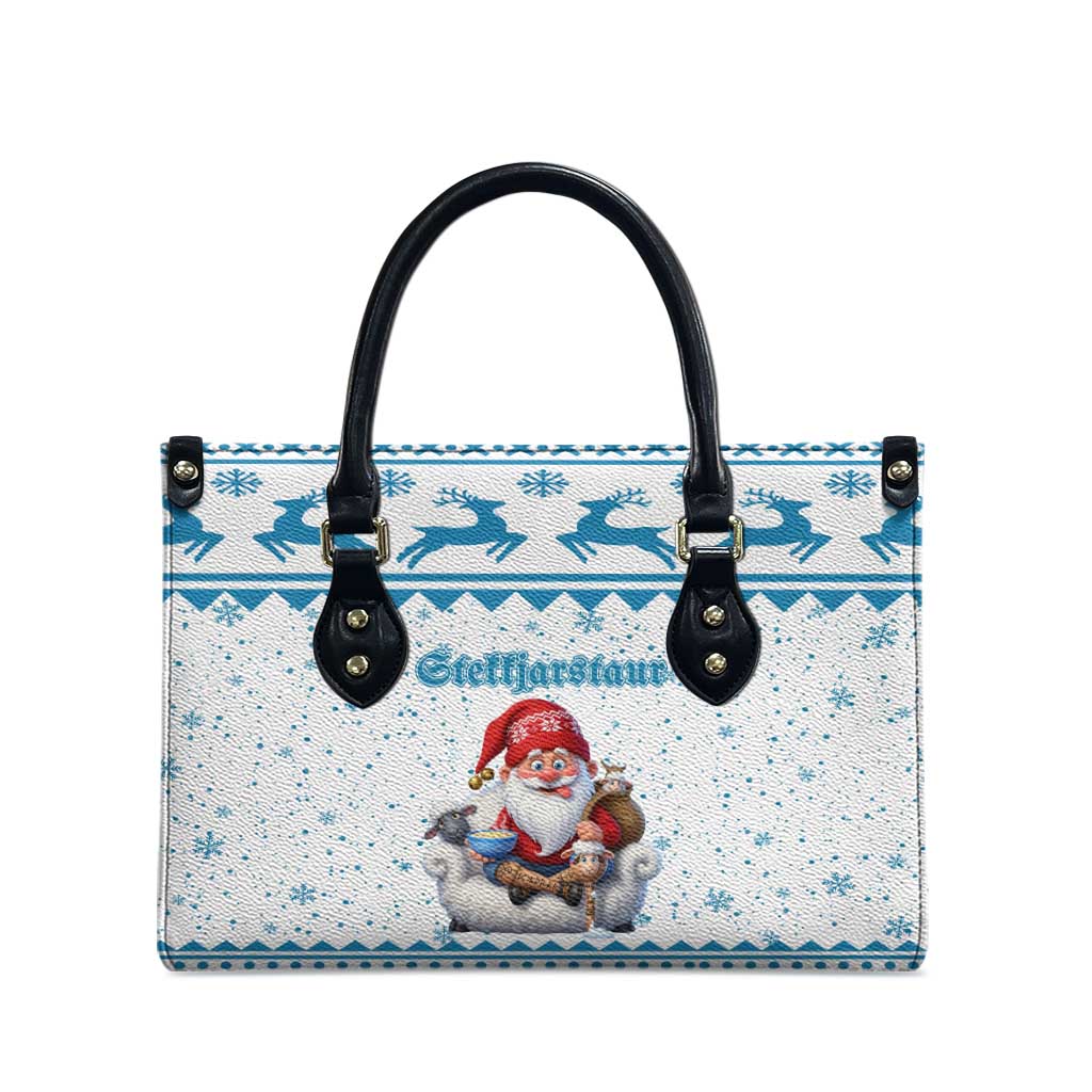 Iceland Christmas Leather Bag Stekkjastaur Sheep-Cote-Clod - Wonder Print Shop