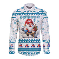 Iceland Christmas Long Sleeve Button Shirt Stekkjastaur Sheep-Cote-Clod LT19
