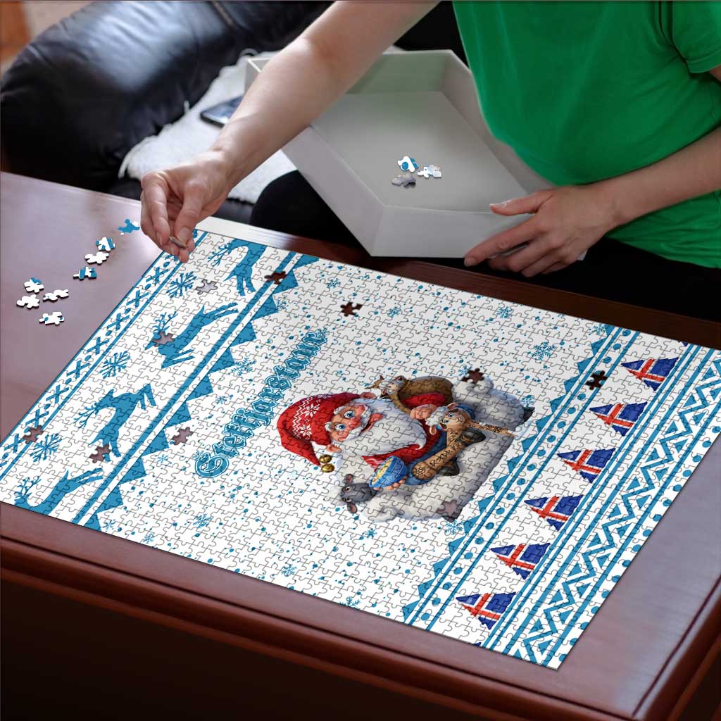 Iceland Christmas Puzzle Stekkjastaur Sheep-Cote-Clod - Wonder Print Shop