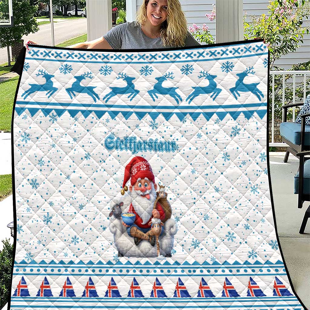 Iceland Christmas Quilt Stekkjastaur Sheep-Cote-Clod - Wonder Print Shop