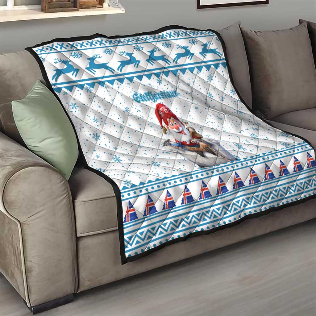 Iceland Christmas Quilt Stekkjastaur Sheep-Cote-Clod - Wonder Print Shop