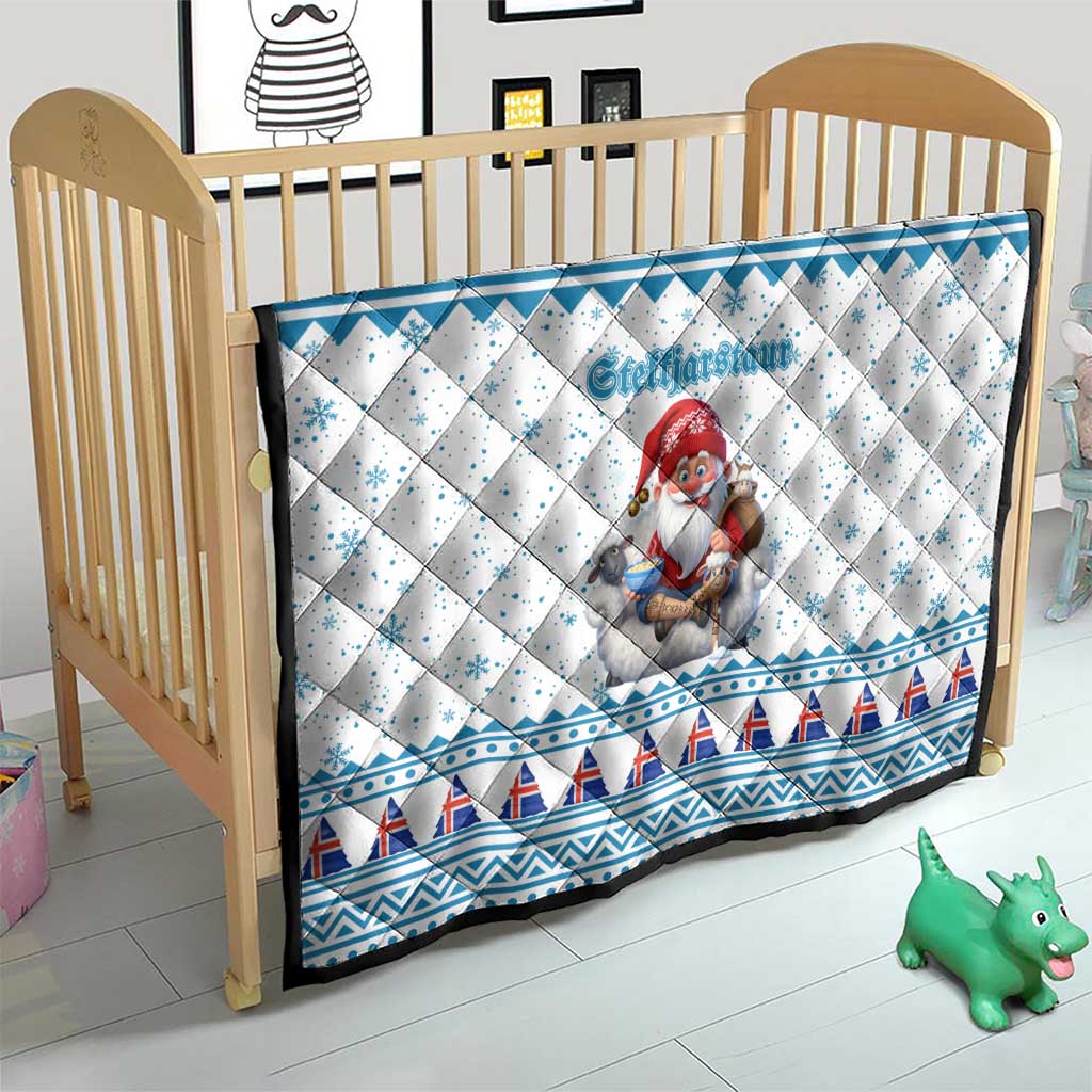 Iceland Christmas Quilt Stekkjastaur Sheep-Cote-Clod - Wonder Print Shop