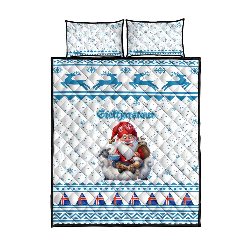 Iceland Christmas Quilt Bed Set Stekkjastaur Sheep-Cote-Clod - Wonder Print Shop