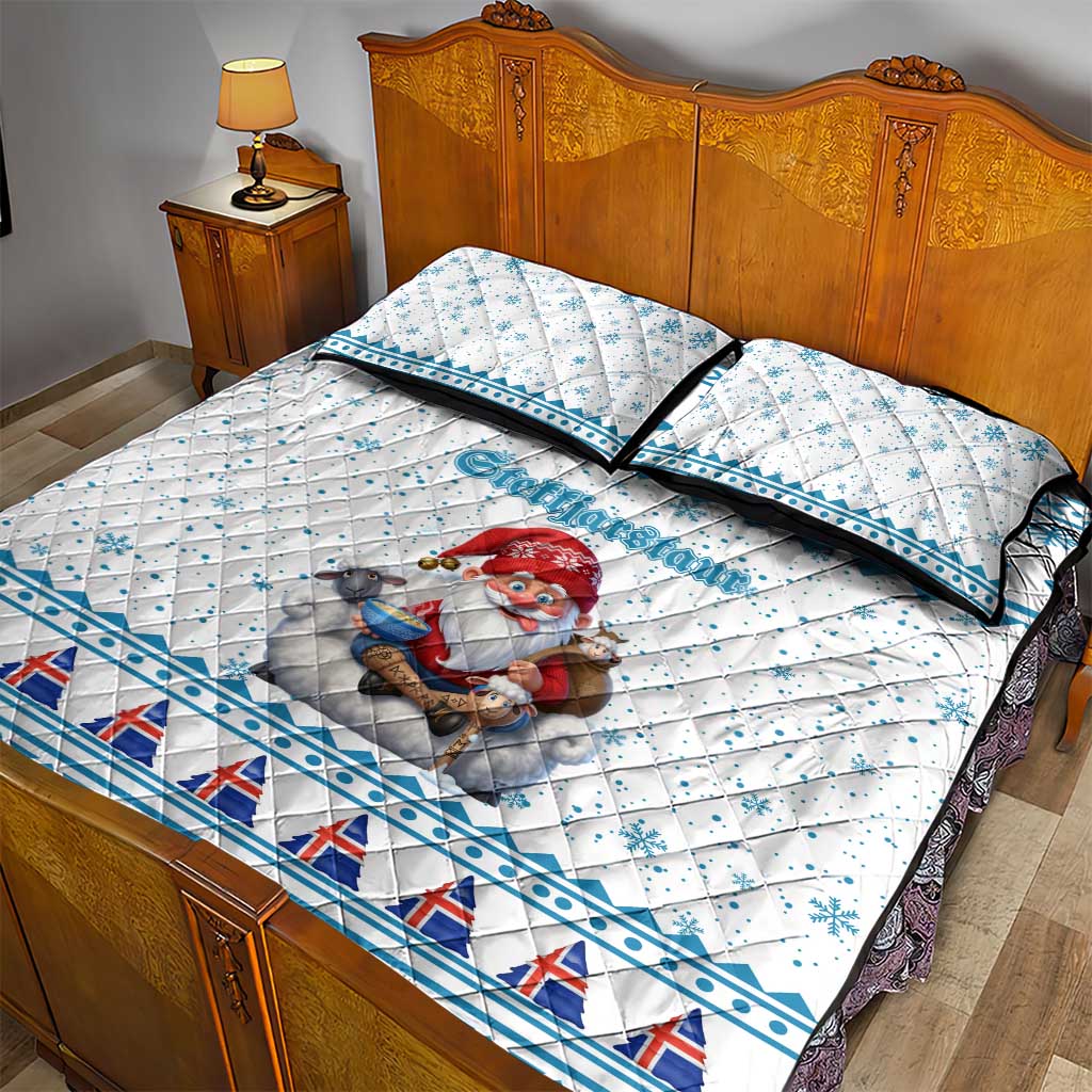 Iceland Christmas Quilt Bed Set Stekkjastaur Sheep-Cote-Clod - Wonder Print Shop