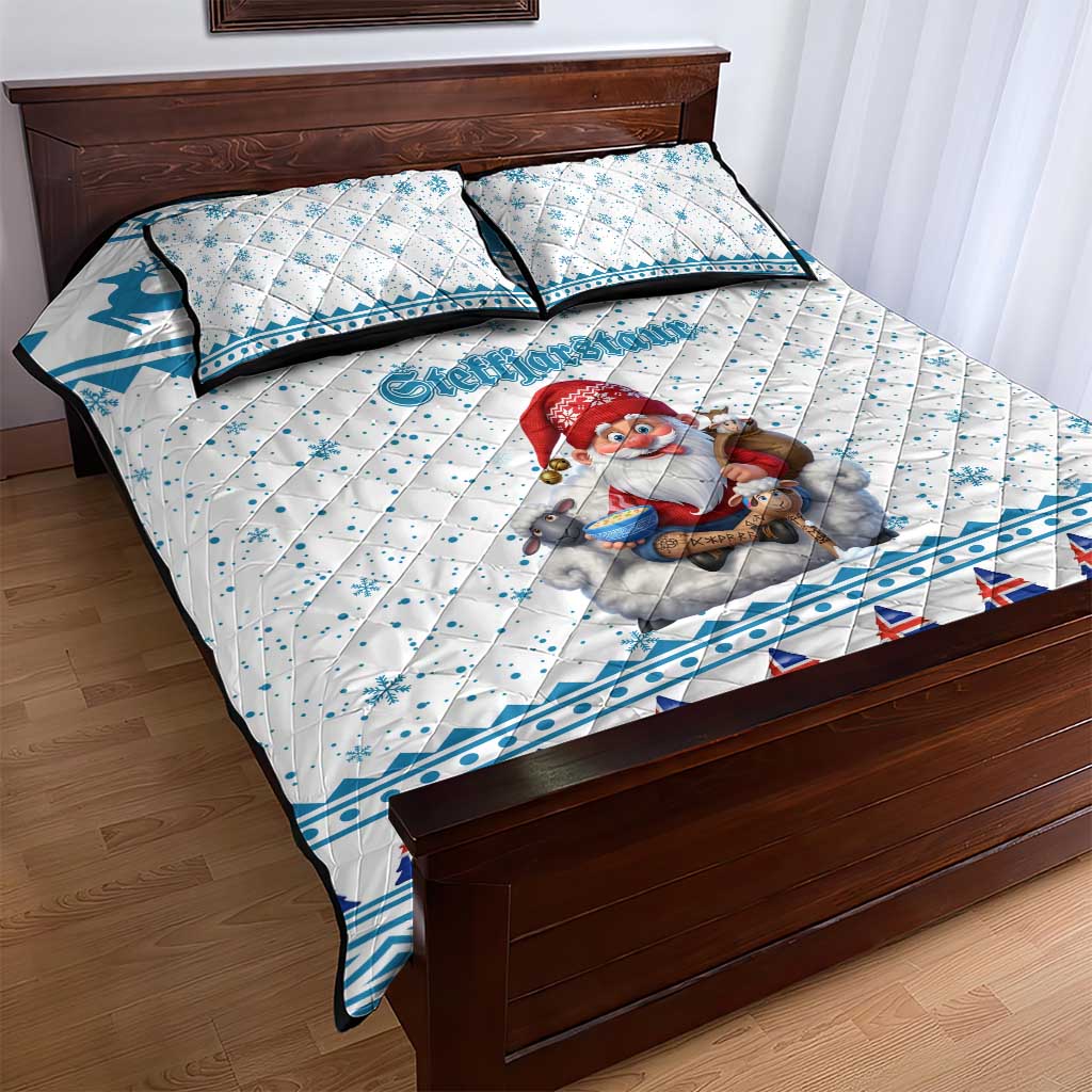 Iceland Christmas Quilt Bed Set Stekkjastaur Sheep-Cote-Clod - Wonder Print Shop