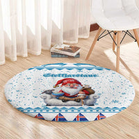 Iceland Christmas Round Carpet Stekkjastaur Sheep-Cote-Clod - Wonder Print Shop