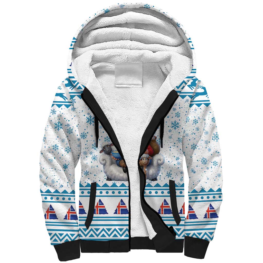 Iceland Christmas Sherpa Hoodie Stekkjastaur Sheep-Cote-Clod LT19
