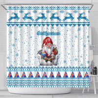 Iceland Christmas Shower Curtain Stekkjastaur Sheep-Cote-Clod - Wonder Print Shop