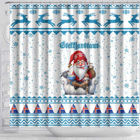 Iceland Christmas Shower Curtain Stekkjastaur Sheep-Cote-Clod - Wonder Print Shop