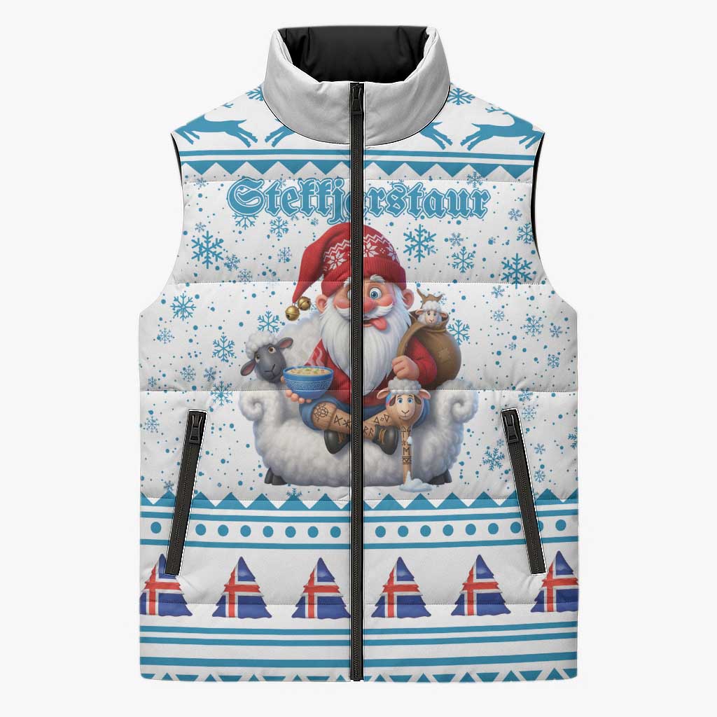 Iceland Christmas Sleeveless Puffer Jacket Stekkjastaur Sheep-Cote-Clod LT19