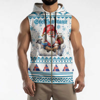 Iceland Christmas Sleeveless Zip Hoodie Stekkjastaur Sheep-Cote-Clod LT19