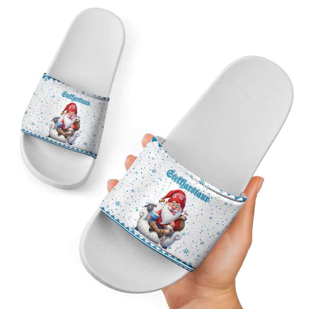Iceland Christmas Slide Sandals Stekkjastaur Sheep-Cote-Clod - Wonder Print Shop