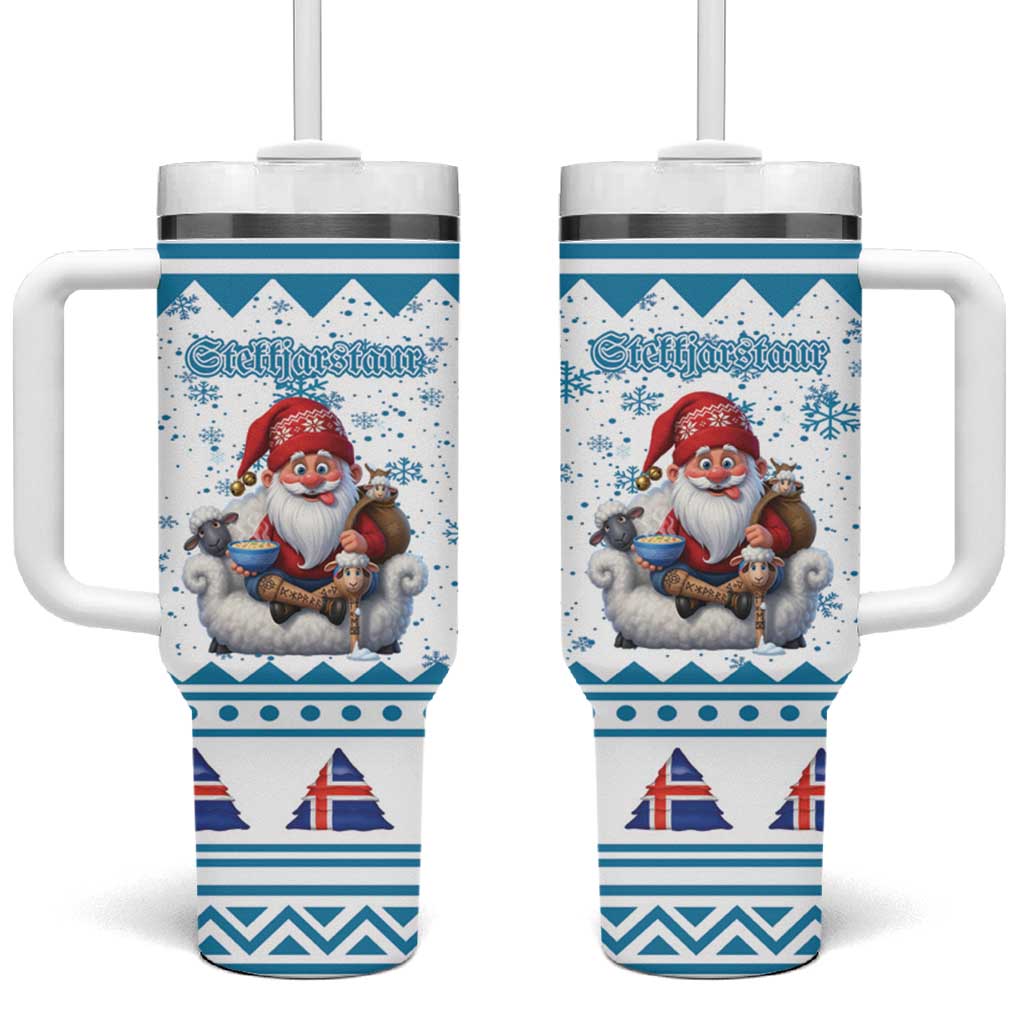 Iceland Christmas Tumbler With Handle Stekkjastaur Sheep-Cote-Clod - Wonder Print Shop