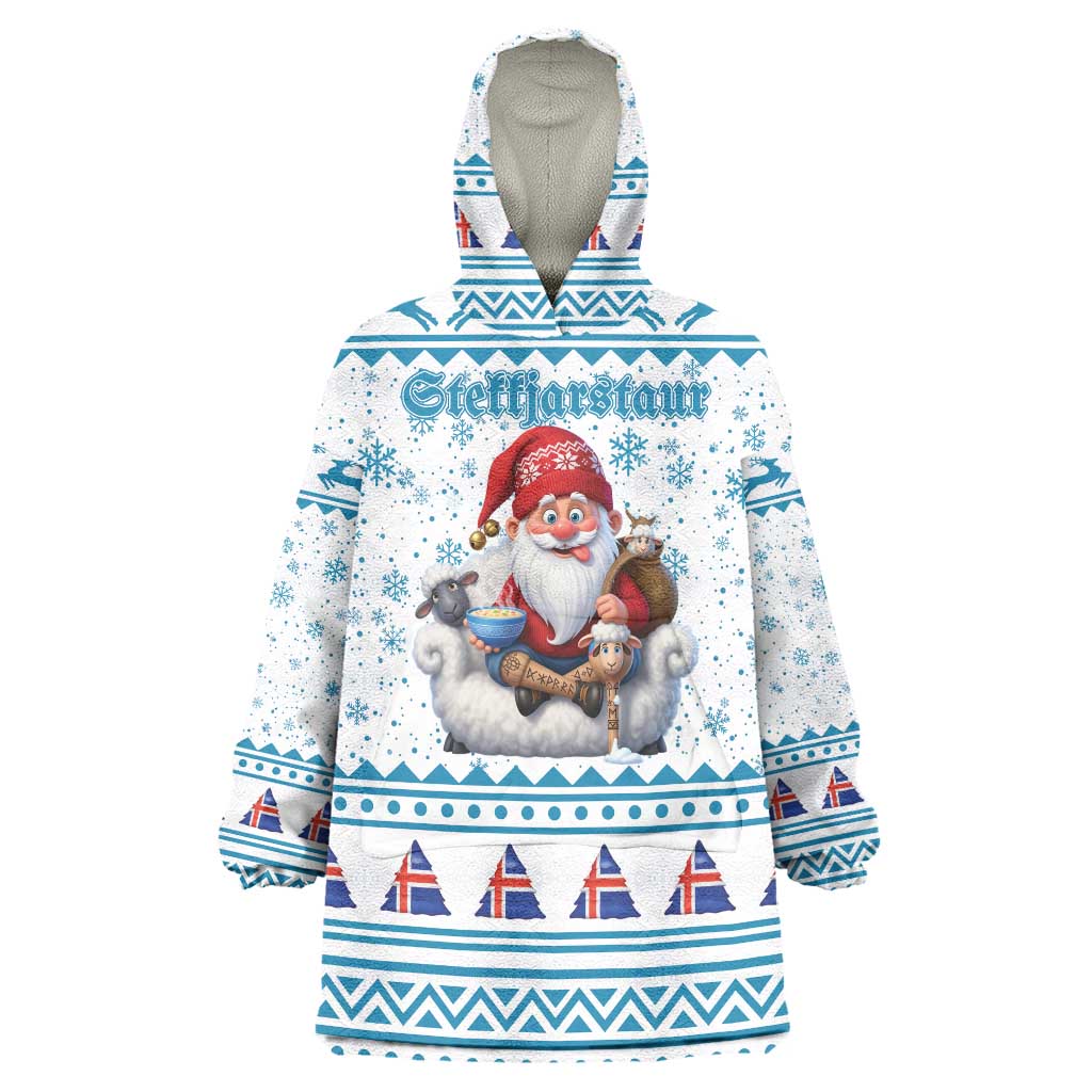 Iceland Christmas Wearable Blanket Hoodie Stekkjastaur Sheep-Cote-Clod LT19
