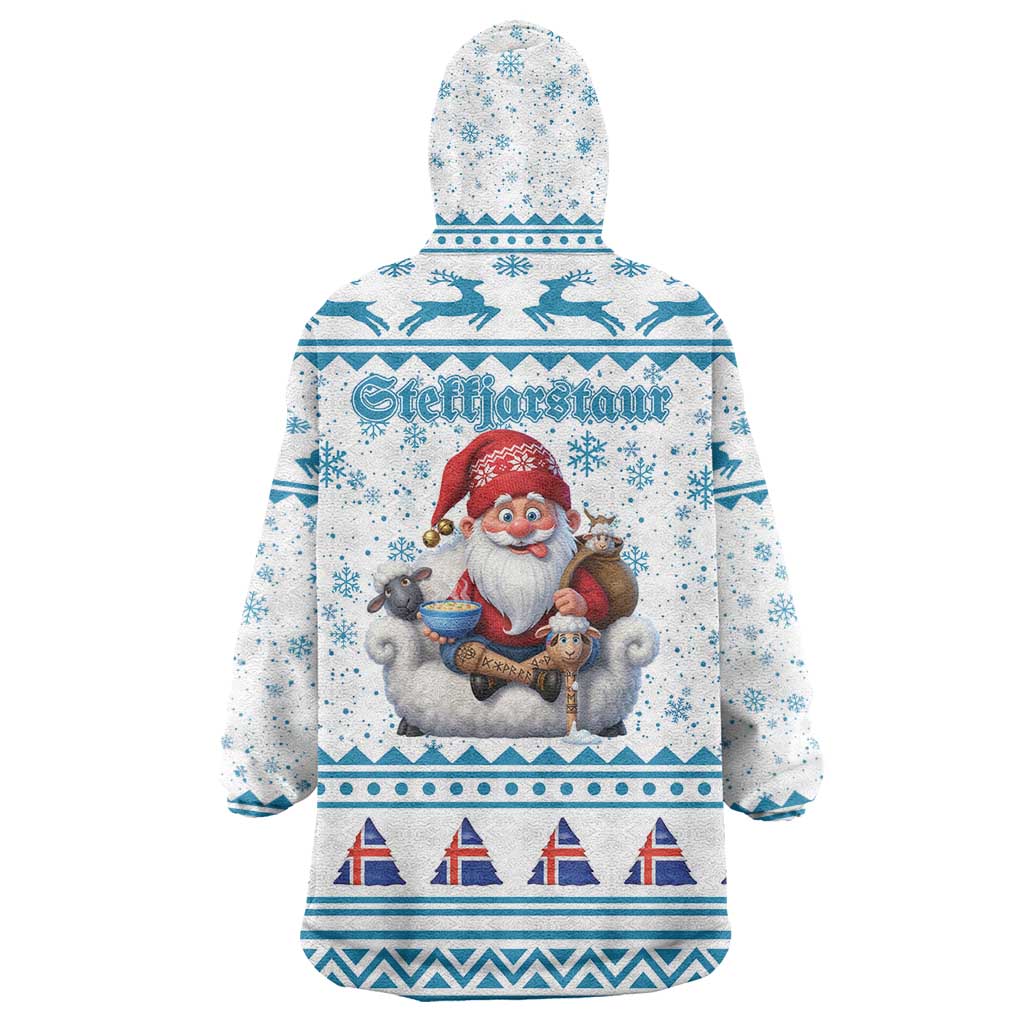 Iceland Christmas Wearable Blanket Hoodie Stekkjastaur Sheep-Cote-Clod LT19
