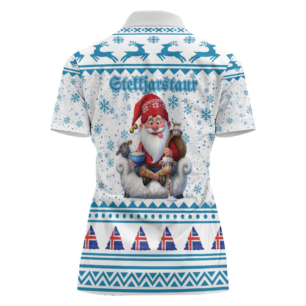 Iceland Christmas Women Polo Shirt Stekkjastaur Sheep-Cote-Clod LT19